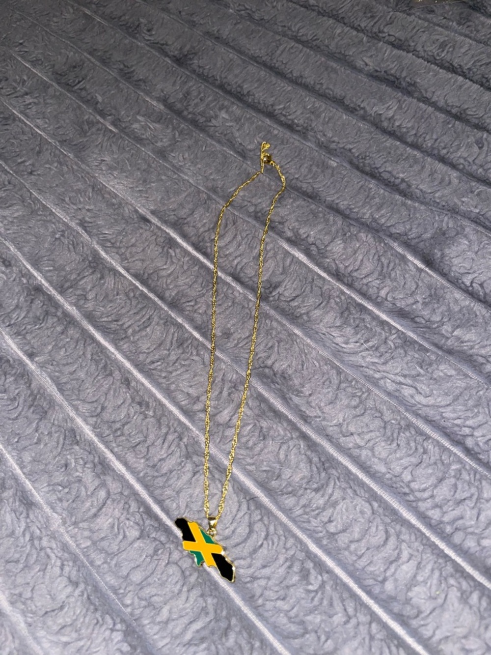 Jamaican flag necklace